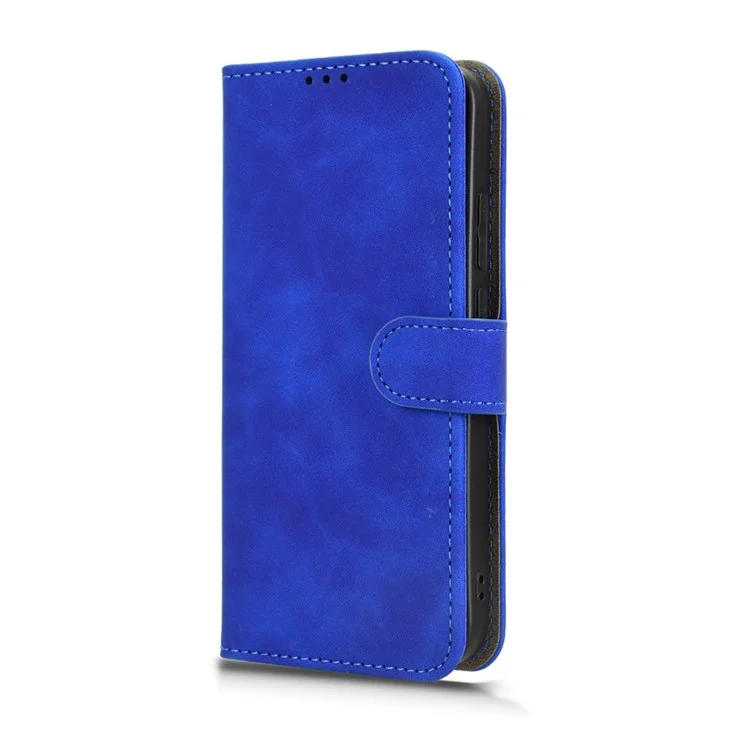 For Xiaomi Redmi Turbo 4 Pro 5G  /  Poco F7 5G Leather Case Skin Feel Anti Drop Wallet Flip Phone Cover - Blue