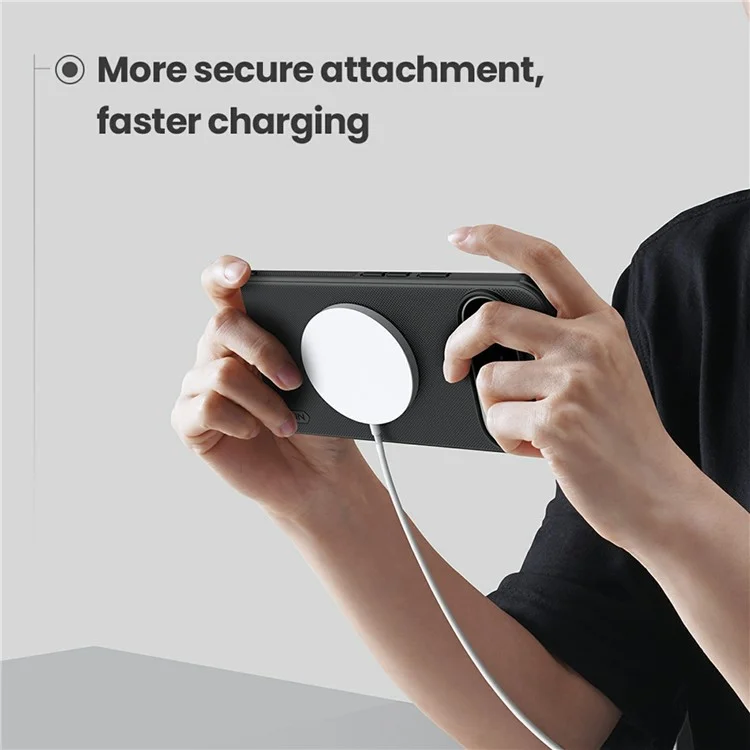 NILLKIN Frosted Shield Pro for Google Pixel 10 Pro XL Case Compatible with MagSafe PC + TPU Phone Cover - Black