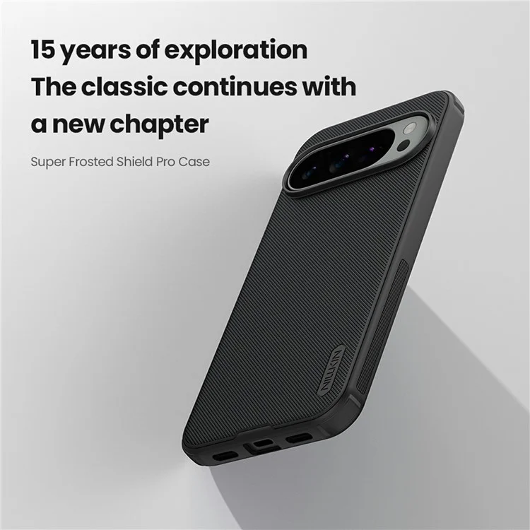 NILLKIN Frosted Shield Pro For Google Pixel 10 Pro XL Case Matte PC + TPU Phone Cover - Black