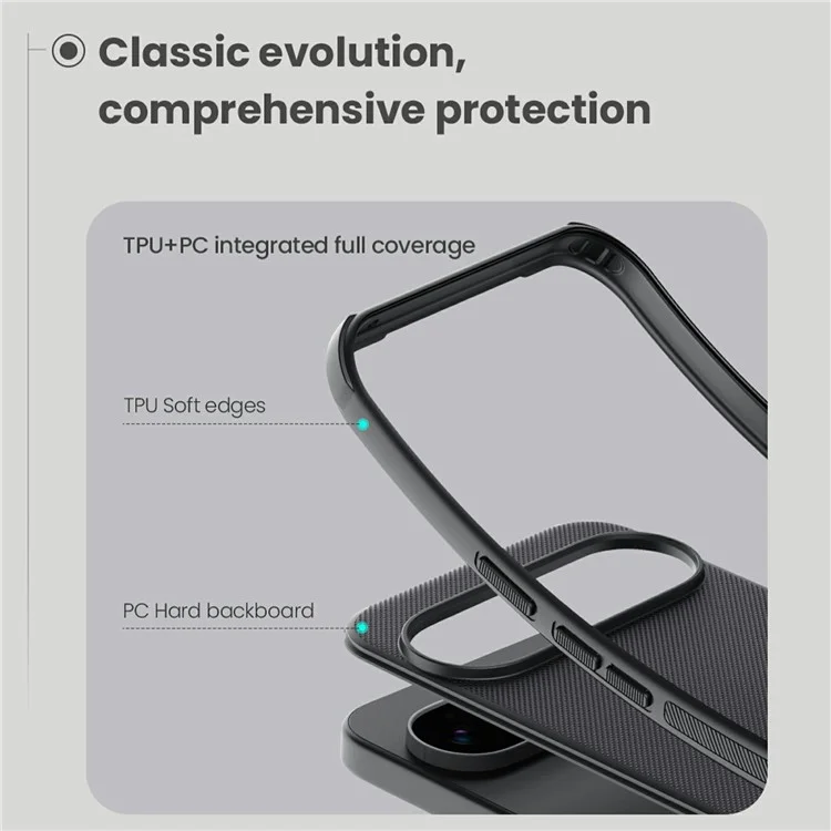 NILLKIN Frosted Shield Pro For Google Pixel 10 Pro XL Case Matte PC + TPU Phone Cover - Black