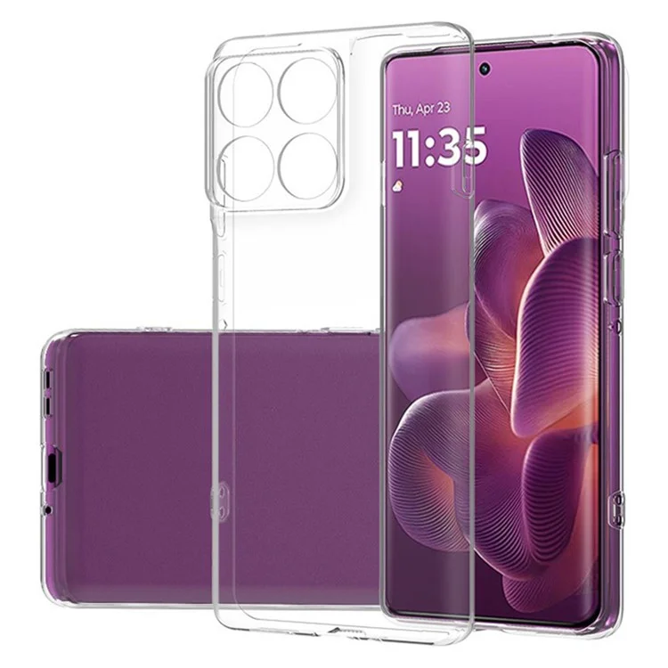 Étui de protection ultra-fin et flexible en TPU transparent pour Motorola Edge 60 Pro 5G
