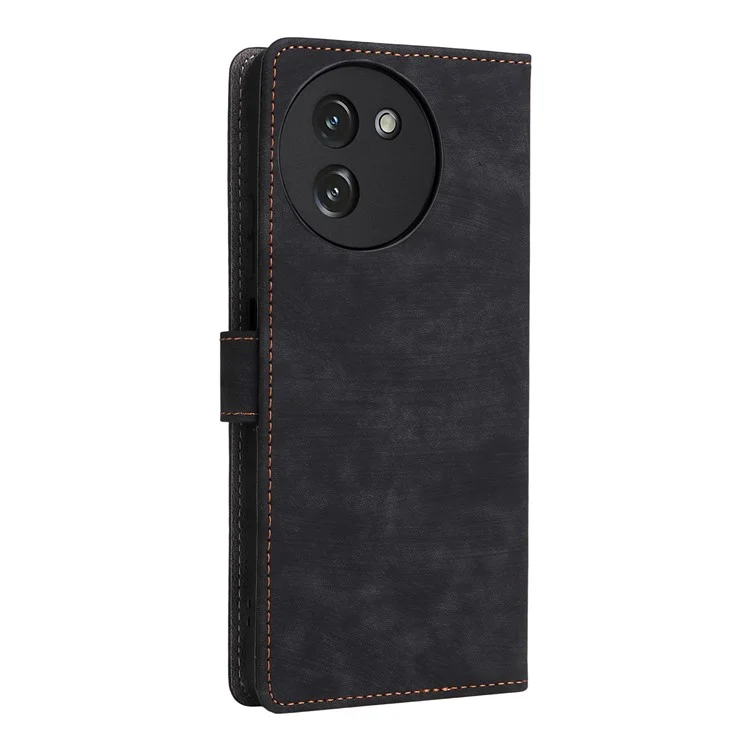 For Doogee Note 59 / Note 59 Pro Case Wallet RFID Blocking PU Leather Phone Cover Stand with Strap - Black