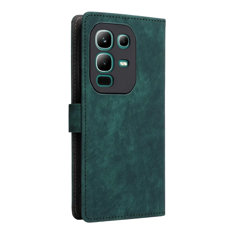 For Infinix Note 50x 5G X6857B Case Wallet RFID Blocking PU Leather Phone Cover Stand with Strap - Green
