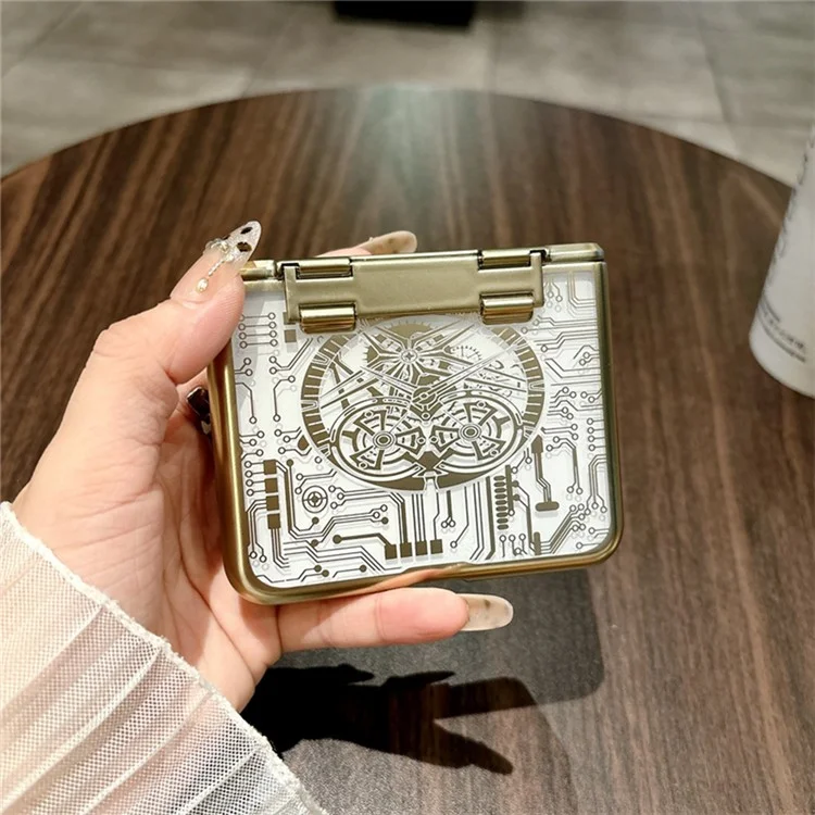Cover per Huawei Pura X Mechanical Legend - Cover Elettroplaccata in PC - Oro Champagne