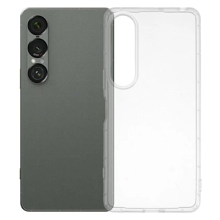 For Sony Xperia 1 VII Case Transparent TPU Phone Back Cover Airbag Protection