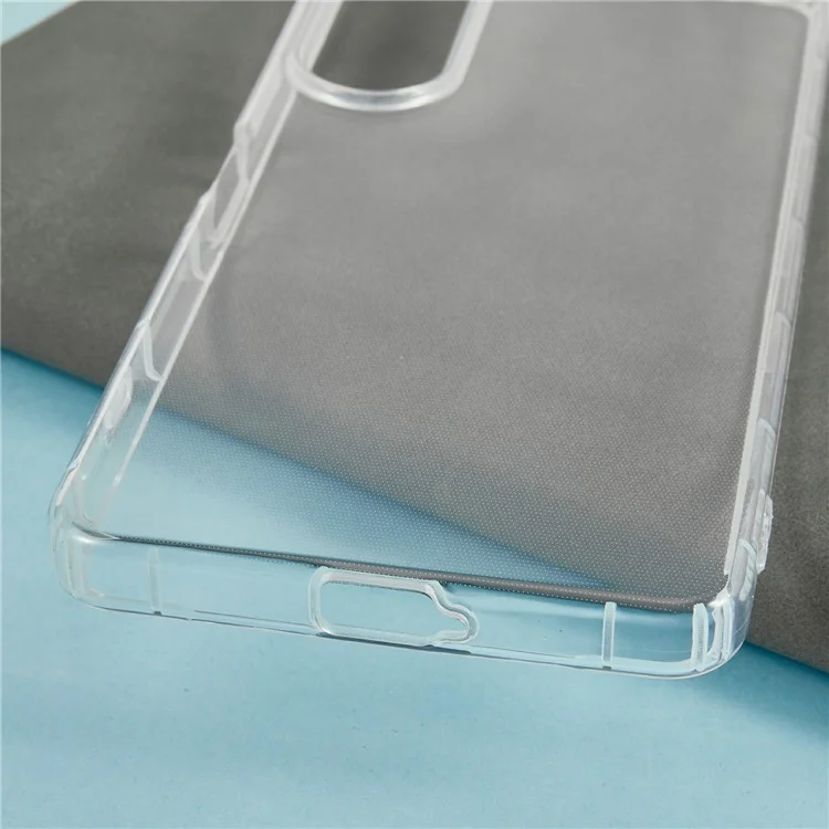 For Sony Xperia 1 VII Case Transparent TPU Phone Back Cover Airbag Protection