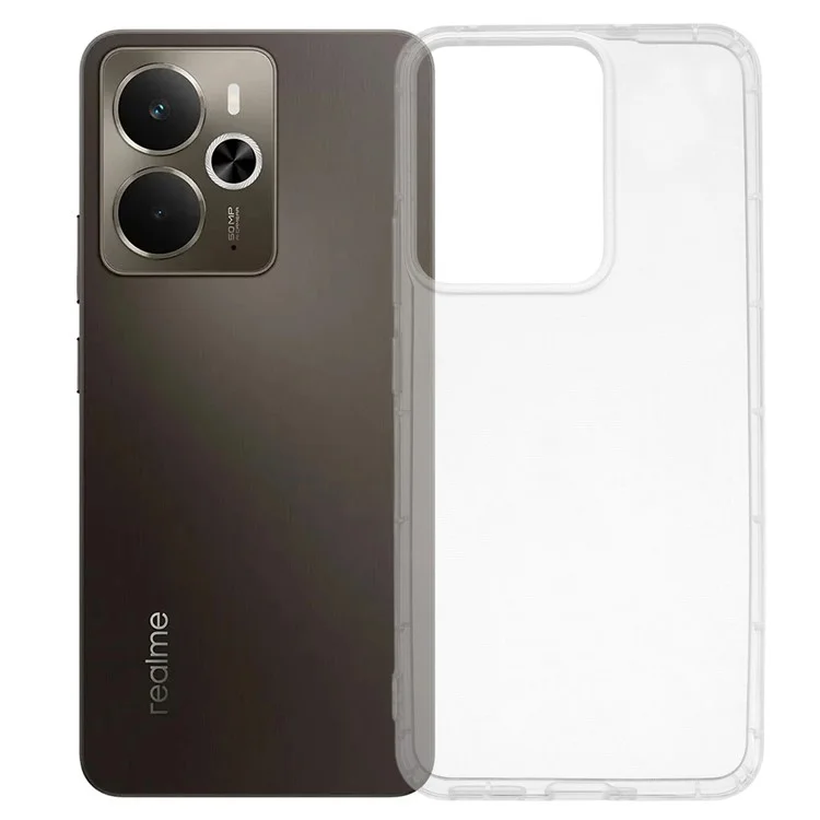 Pour Realme 14 5G Coque Transparent TPU Housse de protection Airbag