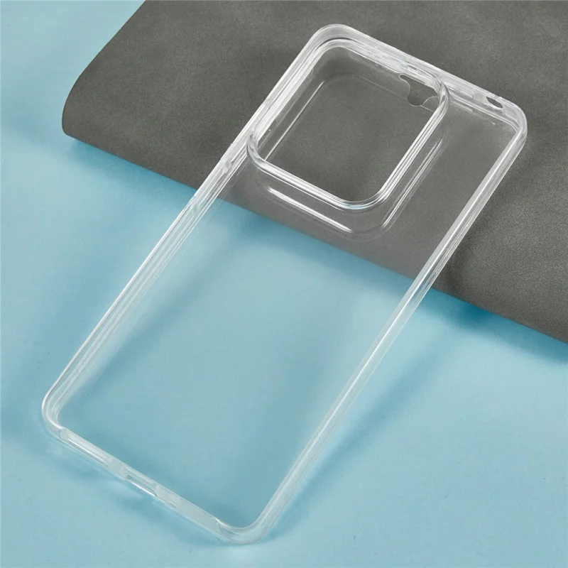 Étui transparent pour Xiaomi Redmi Note 14S 4G / Note 13 Pro 4G avec cadre TPU et dos en acrylique, protégé par un film PET