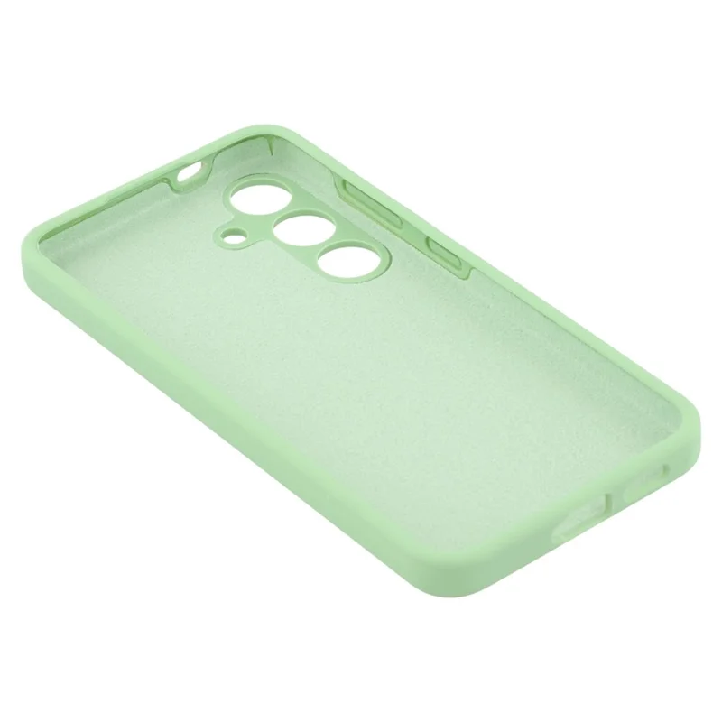 For Samsung Galaxy S25+ Cell Phone Case Liquid Silicone Dropproof Cover - Green