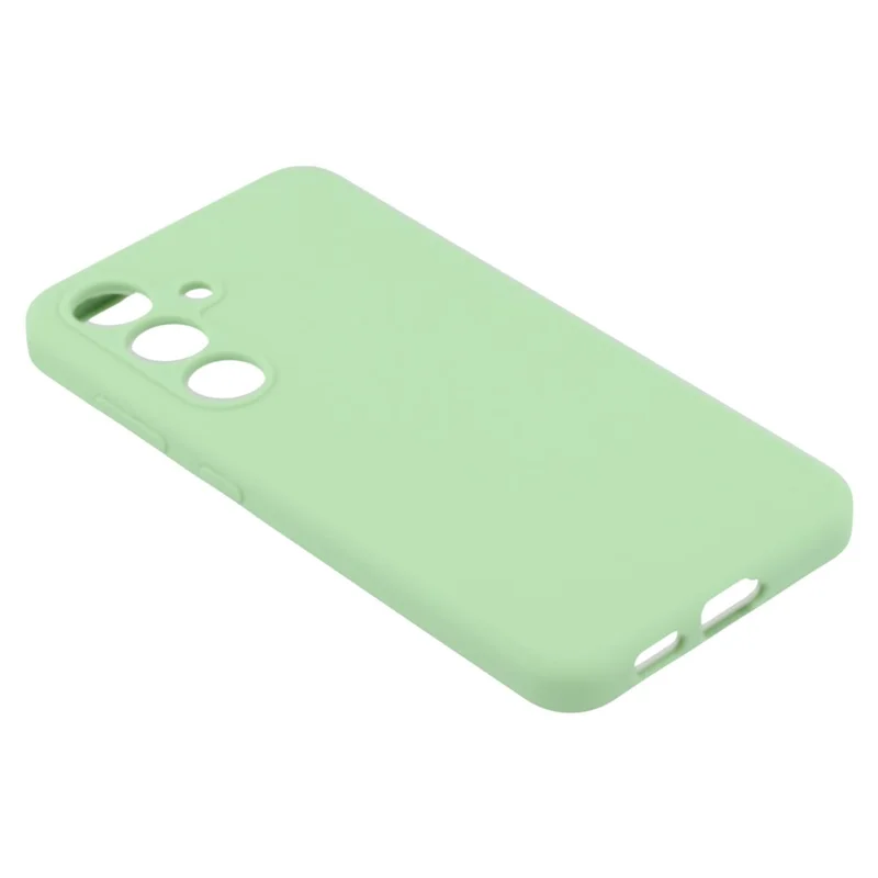 For Samsung Galaxy S25+ Cell Phone Case Liquid Silicone Dropproof Cover - Green