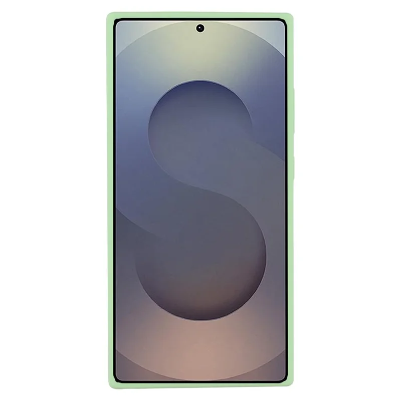 For Samsung Galaxy S25 Ultra Cell Phone Case Liquid Silicone Dropproof Cover - Green