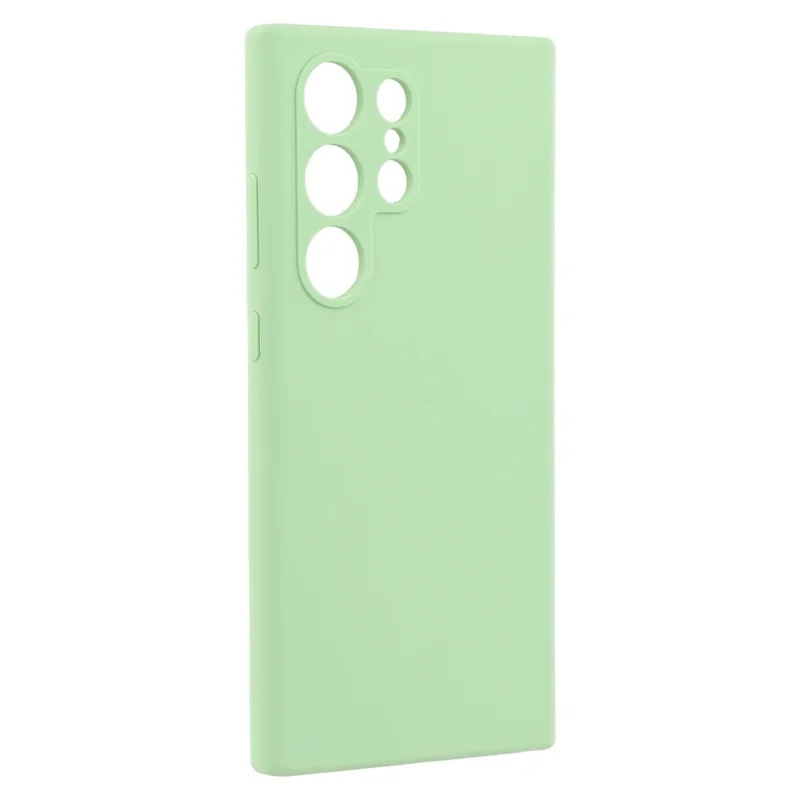 For Samsung Galaxy S25 Ultra Cell Phone Case Liquid Silicone Dropproof Cover - Green