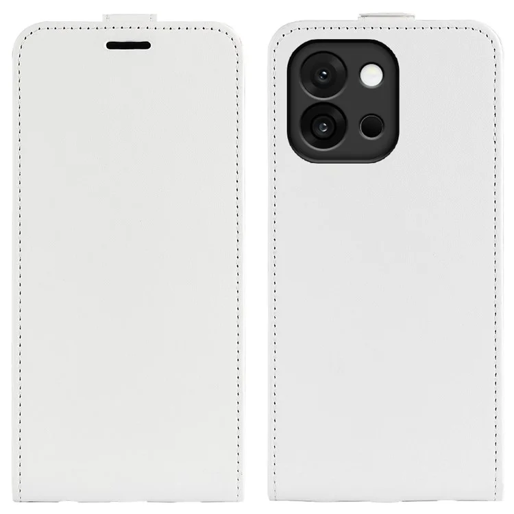 For OnePlus 13T 5G Case with Card Slots Vertical Flip Leather Phone Cover - White