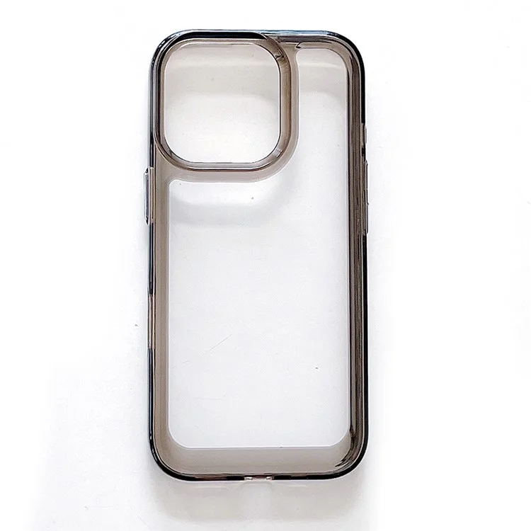 Coque de téléphone pour iPhone 15 Pro en TPU+PC de 2,0 mm Antidérapante - Gris