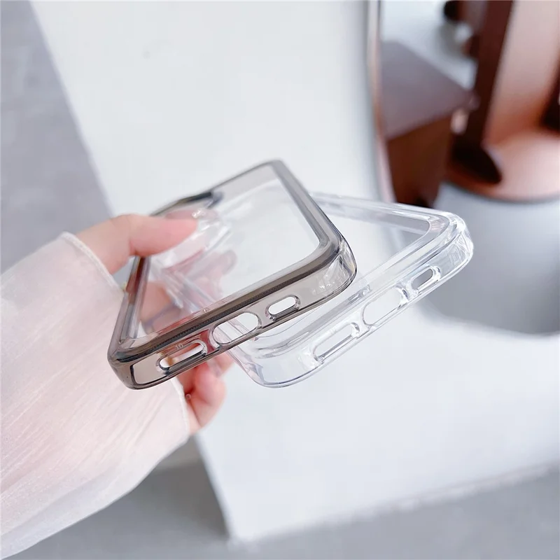 For iPhone 15 Pro Cell Phone Case TPU+PC 2.0mm Anti-Scratch Cover - Transparent