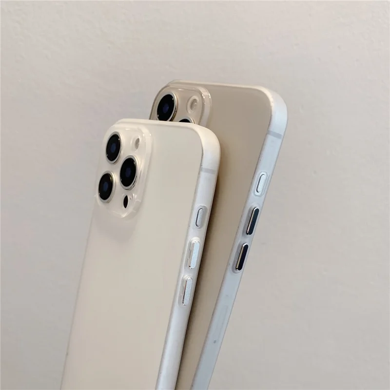 For iPhone 16 Pro Max Case Slim Soft TPU Phone Back Cover with Metal Buttons - Grey