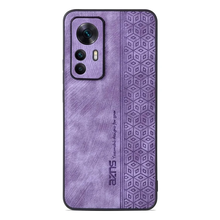 Azns Pour Xiaomi 12t 5G / 12T Pro 5G / Redmi K50 Ultra 5G Anti-scratch Phone du Téléphone Portable Coque de Téléphone Imprimé pu le Cuir PU + Tpu Téléphone - Violet