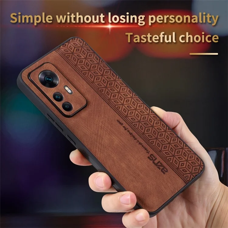 Azns Pour Xiaomi 12t 5G / 12T Pro 5G / Redmi K50 Ultra 5G Anti-scratch Phone du Téléphone Portable Coque de Téléphone Imprimé pu le Cuir PU + Tpu Téléphone - Violet