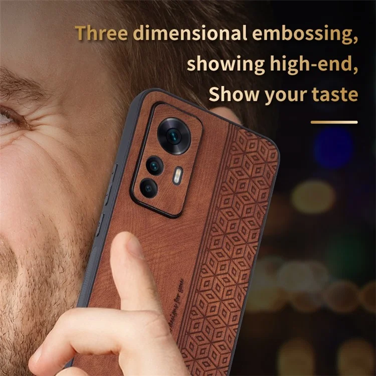 Azns Pour Xiaomi 12t 5G / 12T Pro 5G / Redmi K50 Ultra 5G Anti-scratch Phone du Téléphone Portable Coque de Téléphone Imprimé pu le Cuir PU + Tpu Téléphone - Violet