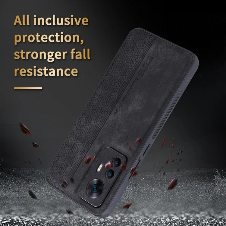 Azns Pour Xiaomi 12t 5G / 12T Pro 5G / Redmi K50 Ultra 5G Anti-scratch Phone du Téléphone Portable Coque de Téléphone Imprimé pu le Cuir PU + Tpu Téléphone - Violet