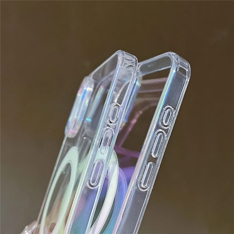 For iPhone 16 Plus Case Compatible with MagSafe Acrylic + TPU Gradient Phone Cover
