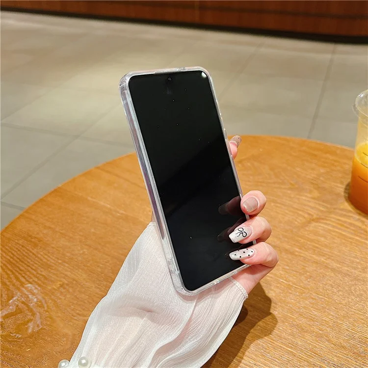 Coque compatible avec Samsung Galaxy S25 / S24 avec MagSafe Acrylique + Couverture de téléphone dégradée en TPU