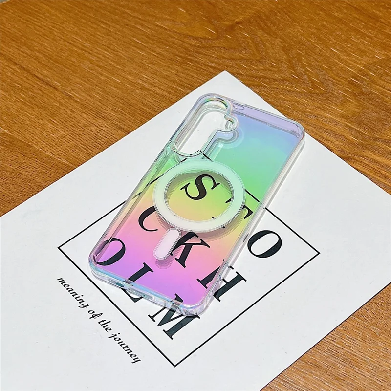 For Samsung Galaxy A16 4G / 5G Magnetic Case Acrylic + TPU Gradient Phone Cover