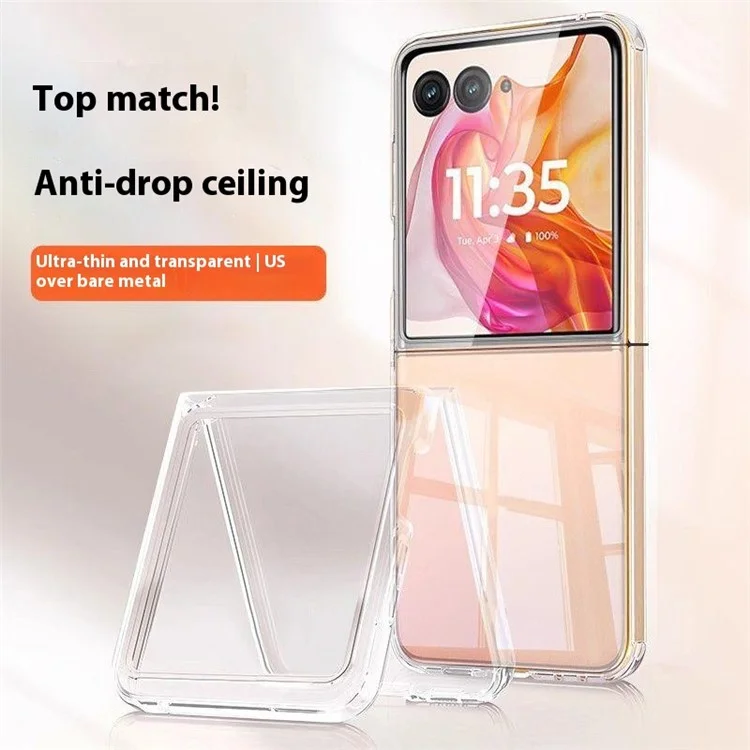 For Motorola Razr 60 Ultra 5G Clear Phone Case Anti-Scratch Shockproof Hard PC Back Cover
