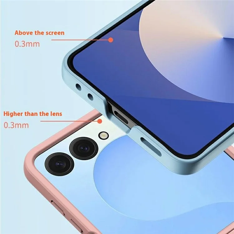 Étui pour Samsung Galaxy Z Flip7 5G Texture Peau-Tactile Coque Rigide de Téléphone Pliable - Noir