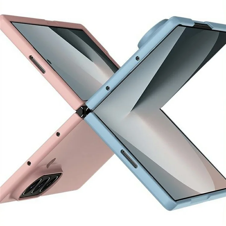 Für Samsung Galaxy Z Fold7 5G Hülle Soft-Touch Textur Hartplastik Klapp-Handyhülle - Dunkelgrün