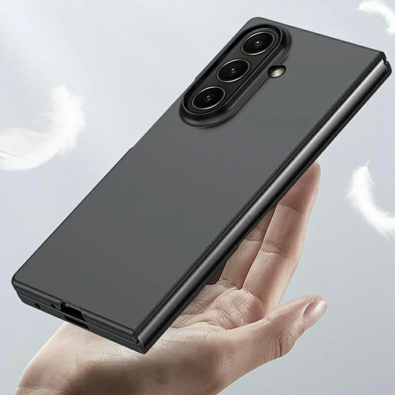 For Samsung Galaxy Z Fold7 5G Case Large Window Hard PC Phone Cover with Small Screen Film - Light Green