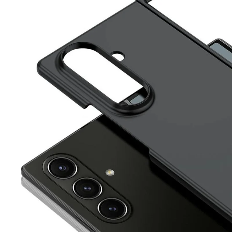 For Samsung Galaxy Z Fold7 5G Case Large Window Hard PC Phone Cover with Small Screen Film - Light Green