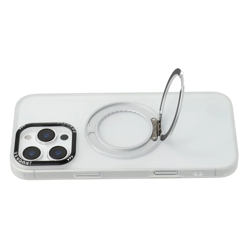 JAUCASE Voor iPhone 16 Pro Magnetisch Hoesje met Standaard TPU + PC Telefoonhoes - Wit