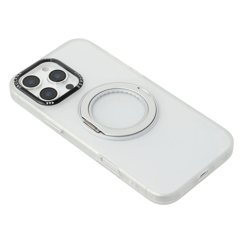 JAUCASE Voor iPhone 16 Pro Magnetisch Hoesje met Standaard TPU + PC Telefoonhoes - Wit