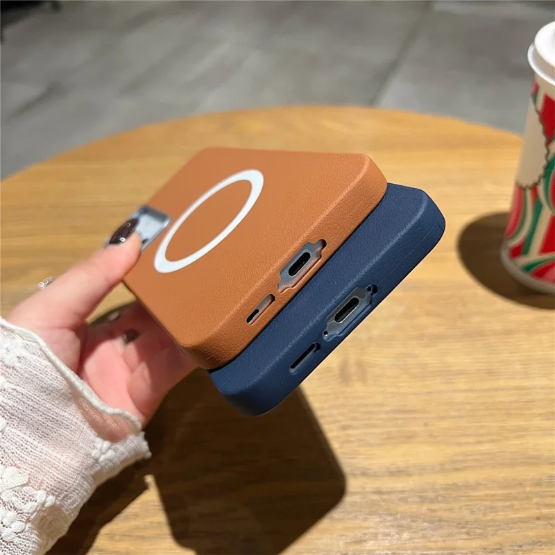 For Samsung Galaxy A35 5G Phone Cases Leather Texture TPU Back Cover Support Wireless Charging - White