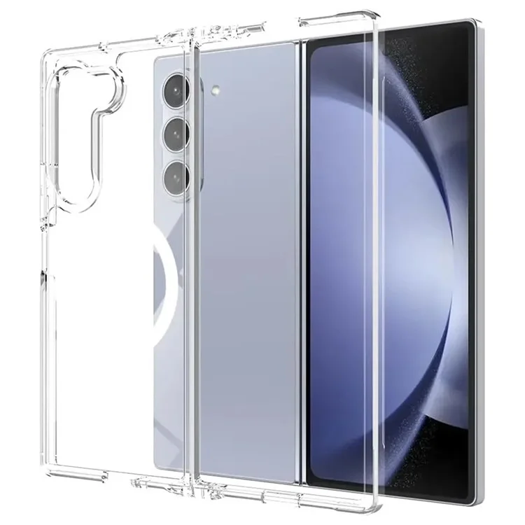 Cover per Samsung Galaxy Z Fold7 5G Compatibile con MagSafe in TPU + Acrilico Trasparente