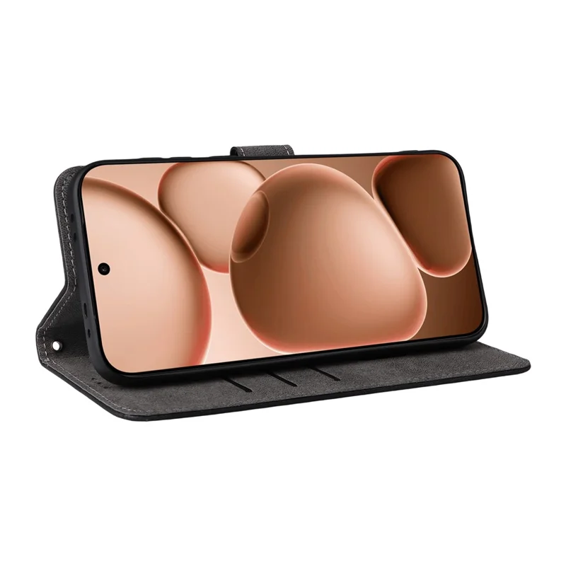 Til Oppo Find X8s+ 5G Etui, Wallet, RFID-blokerende PU-læderetui med stand og stropløsning - Sort