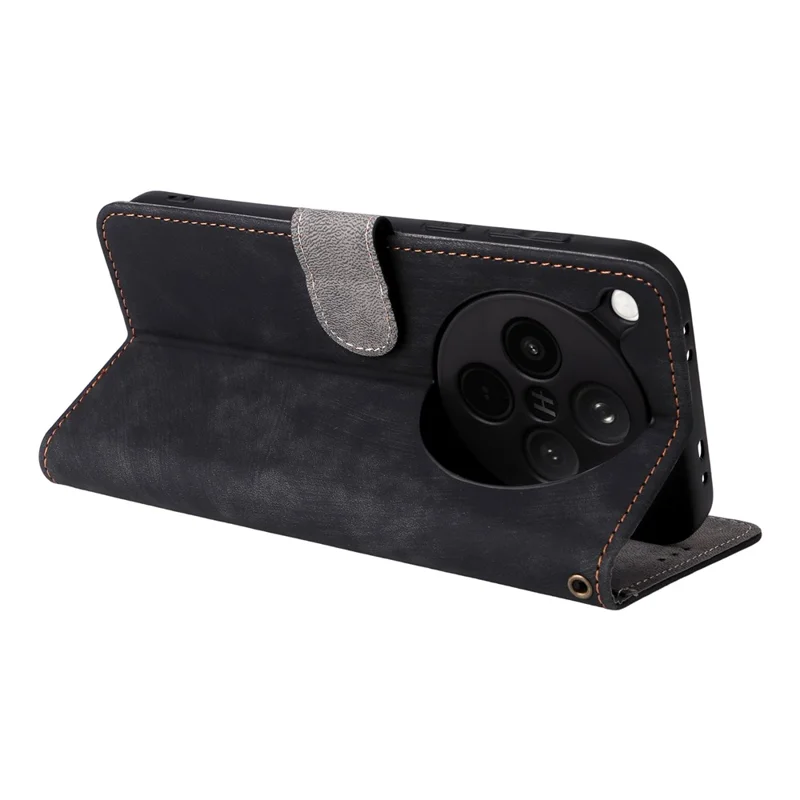 Til Oppo Find X8s+ 5G Etui, Wallet, RFID-blokerende PU-læderetui med stand og stropløsning - Sort