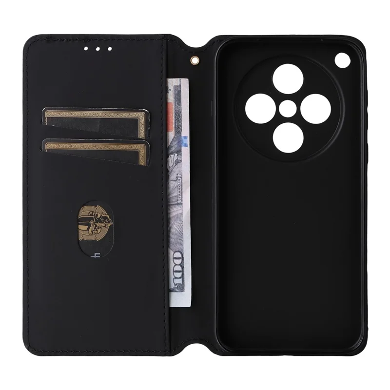 Til Oppo Find X8s+ 5G Tasker Wallet Rombepræget Læder Telefonbeskyttelse - Sølv