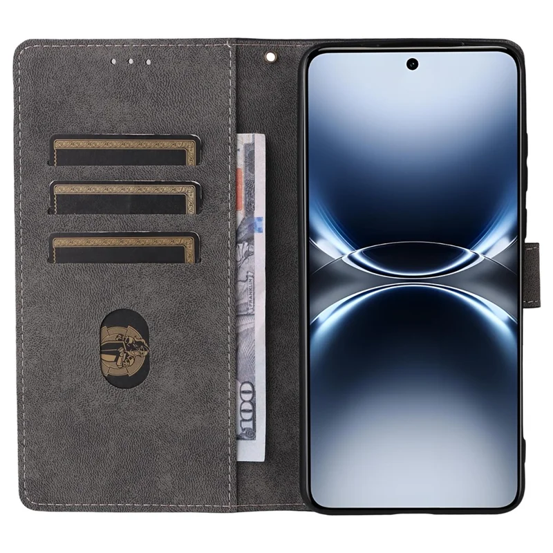 For vivo X200 Ultra 5G Case Wallet RFID Blocking PU Leather Phone Cover Stand with Strap - Black