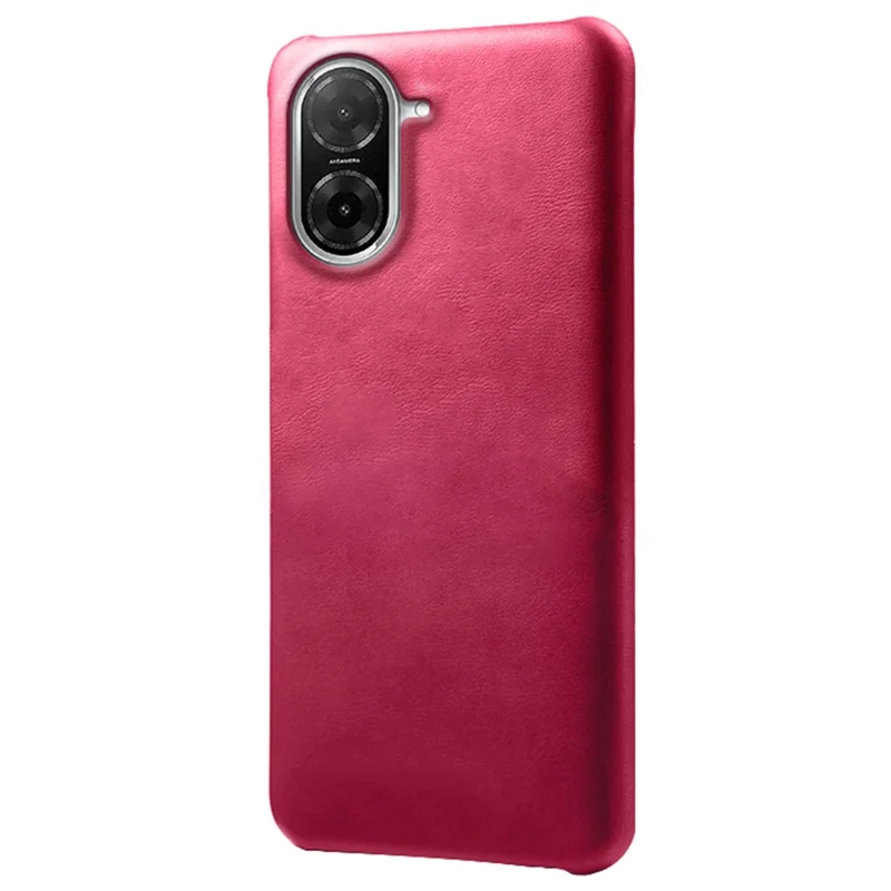 For Xiaomi Redmi A5 4G (171.7mm) Case Calf Texture PU Leather Hard PC Protective Phone Cover - Rose
