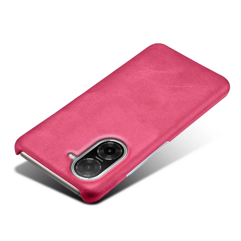 For Xiaomi Redmi A5 4G (171.7mm) Case Calf Texture PU Leather Hard PC Protective Phone Cover - Rose