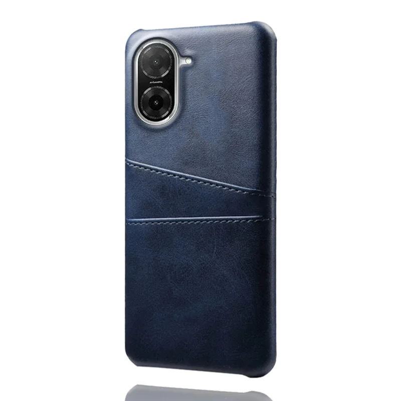 For Xiaomi Redmi A5 4G (171.7mm) Case Dual Card Slots PU Leather + Hard PC Phone Cover - Blue