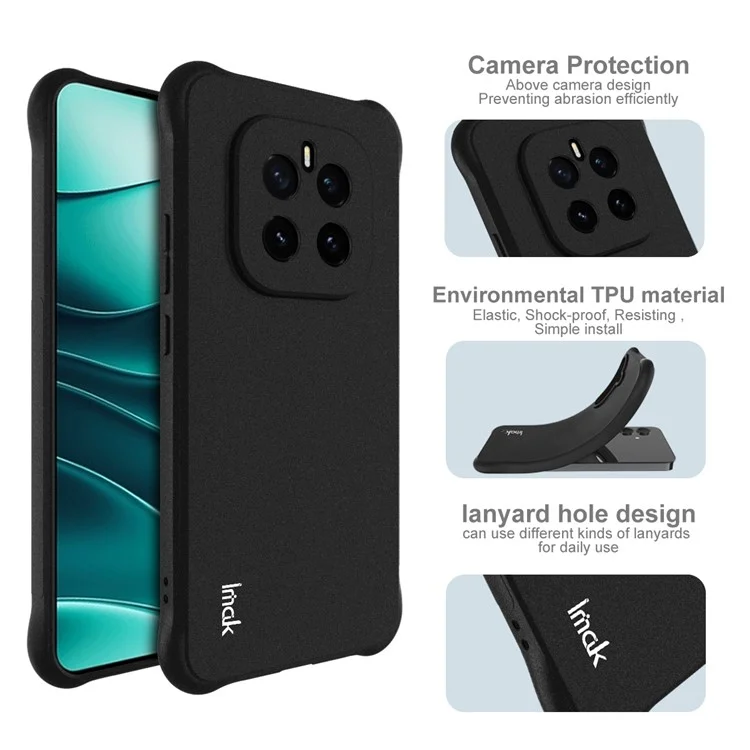 IMAK For Honor GT Pro Case TPU Phone Cover Airbag Shockproof Protection - Matte Black