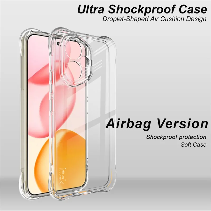 IMAK For Honor 400 5G (Global) Case TPU Phone Cover Airbag Shockproof Protection - Transparent