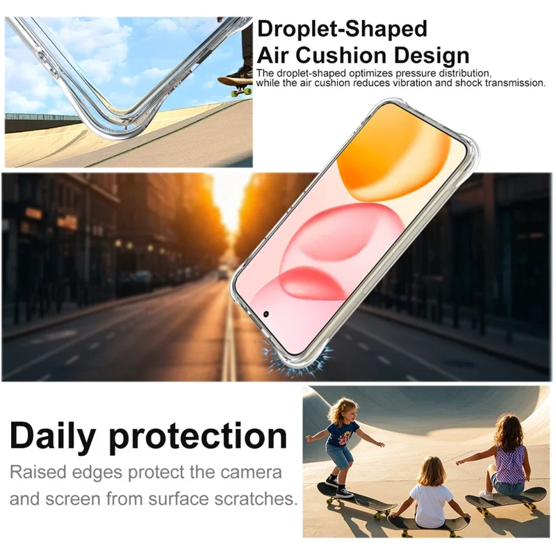 IMAK For Honor 400 5G (Global) Case TPU Phone Cover Airbag Shockproof Protection - Transparent