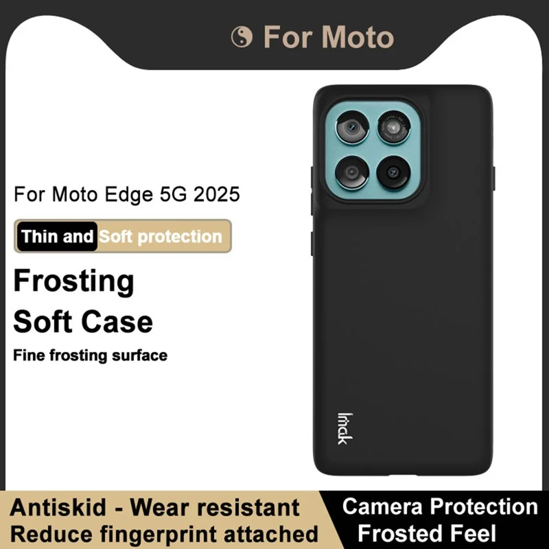 IMAK UC-3 Serie für Motorola Edge (2025) 5G Hülle Matt Fingerabdruckschutz Weiches TPU Cover