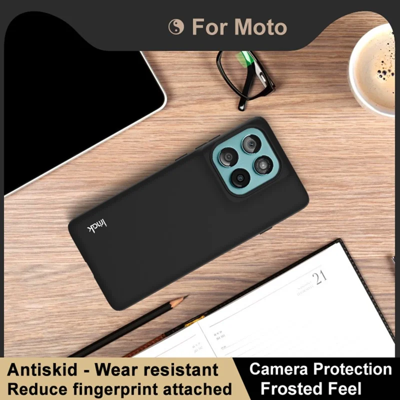 IMAK UC-3 Serie für Motorola Edge (2025) 5G Hülle Matt Fingerabdruckschutz Weiches TPU Cover