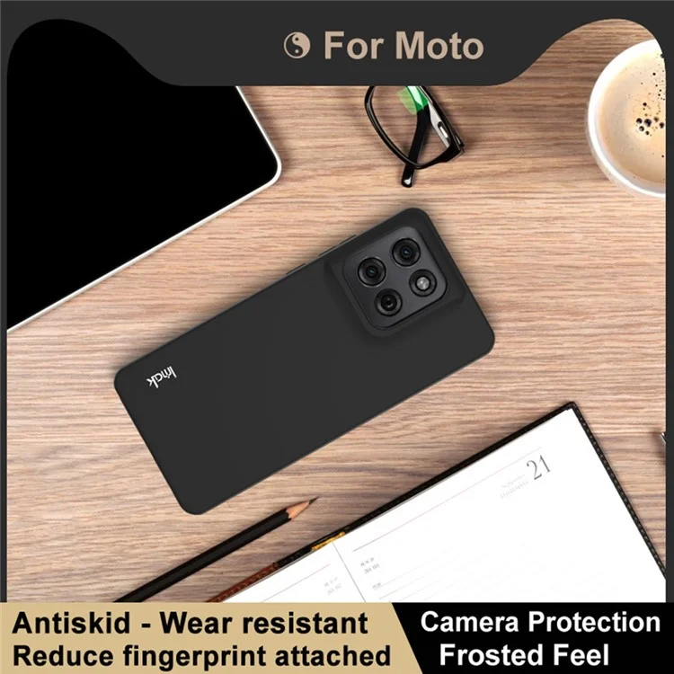 IMAK UC-3 Series for Motorola Moto G Stylus 5G (2025)  /  Edge 60 Stylus 5G Case Matte Anti Fingerprint Soft TPU Cover