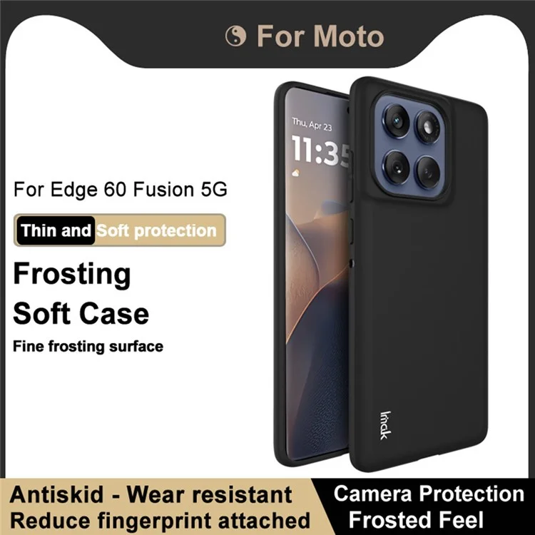Funda IMAK UC-3 de TPU Suave para Motorola Edge 60 5G / 60 Fusion 5G / 60s 5G - Carcasa Mate Antihuellas